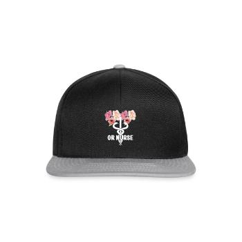 Infirmière en chirurgie Infirmière en chirurgie Infirmière en chirurgie - Casquette snapback - noir/gris - Devant