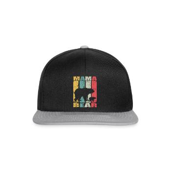 Mama Bear Baby Offspring Mamabär Baby Bear - Snapback Cap - black/grey - Front