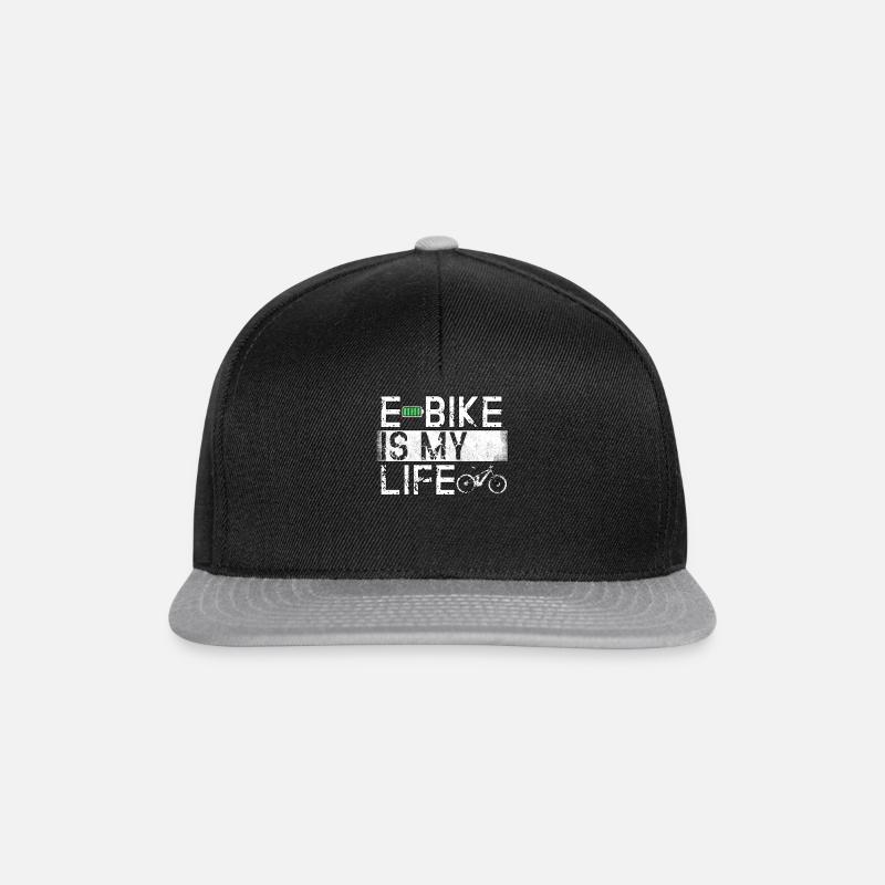 Ebike Cyclisme Retro E vélo vélo batterie vélo - Casquette snapback - noir/gris
