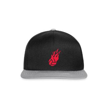 Beach Volleyball Flames Ball Sports Beach Volleyball - Snapback Cap - black/grey - Front