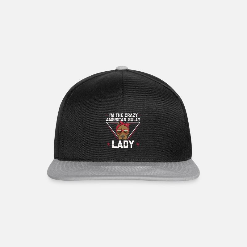 American Bully Dog Owner Mistress Gift - Snapback Cap - black/grey