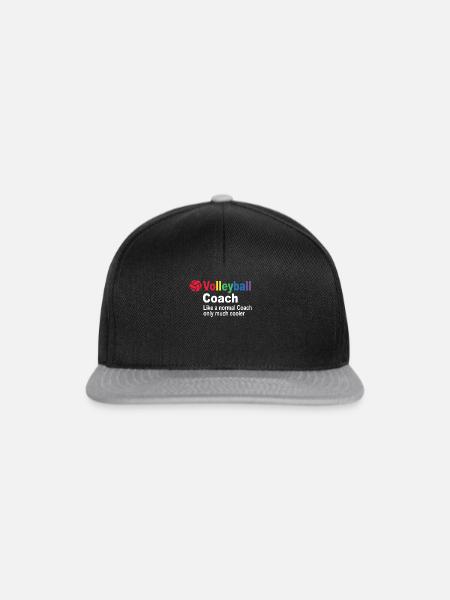 Beach Volleyball Coach - Volleyball Coach - Snapback Cap - Schwarz/Grau