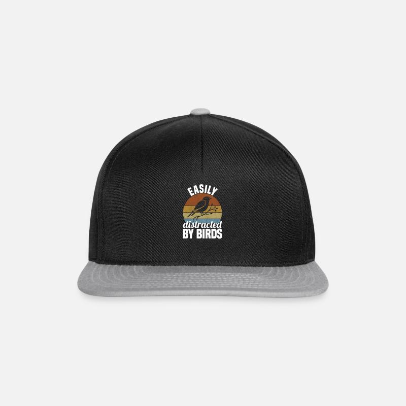 Vogelbeobachtung Vögel Beobachter Vogel - Snapback Cap - Schwarz/Grau