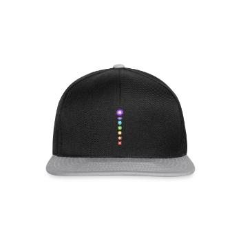 Yoga Meditation Spiritual Body Energy Chakras - Snapback Cap - black/grey - Front