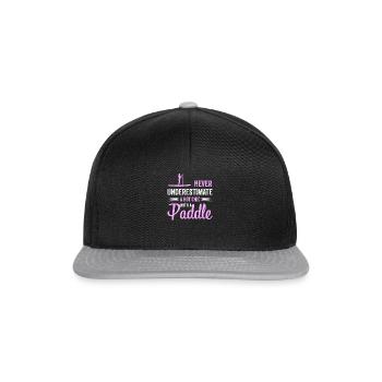 Stand Up Paddeling Frauen Damen - Snapback Cap - Schwarz/Grau - Vorne