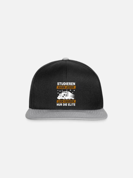 Spaß Berufskraftfahrer Kraftfahrer LKW-Fahrer - Snapback Cap - Schwarz/Grau