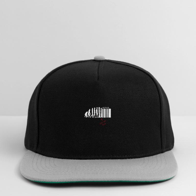 Evolution - Barcode - Transhumanism - Technology Snapback Cap
