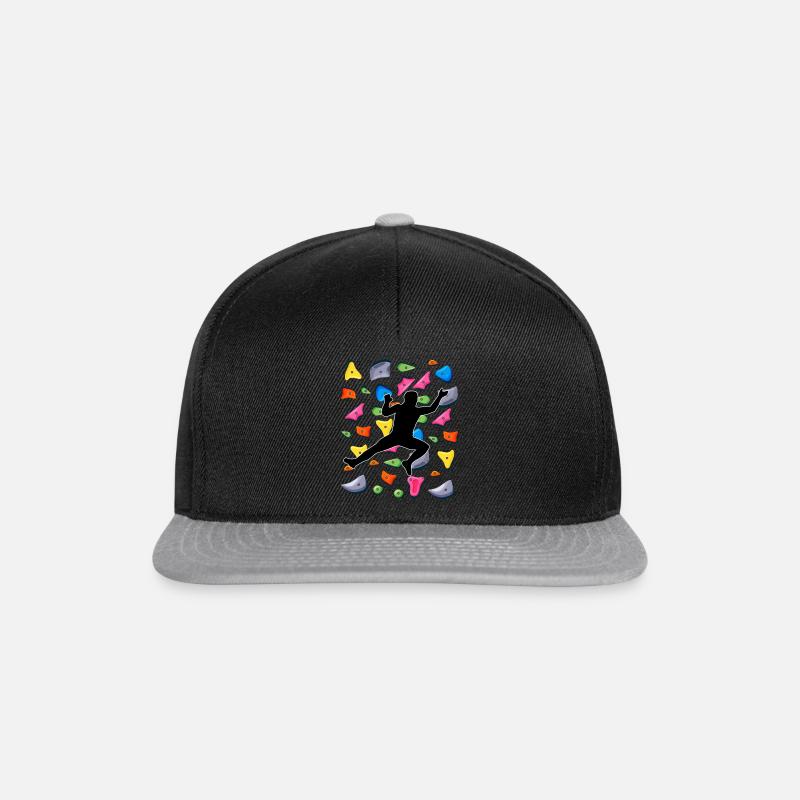 boulderer - Snapback Cap - Schwarz/Grau