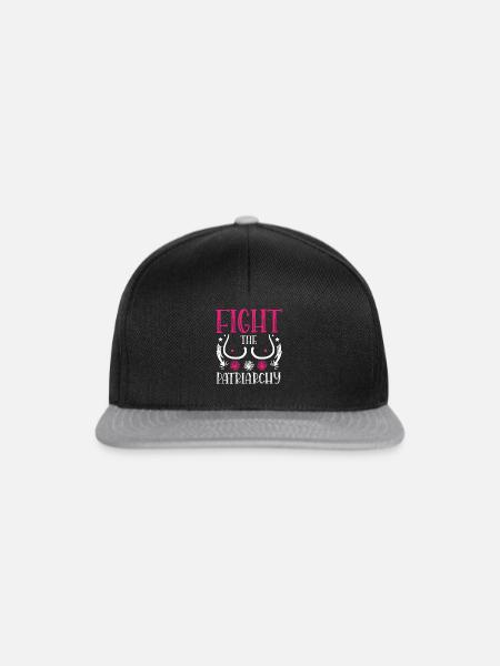 Feminismus bekämpft den Patriarchat - Snapback Cap - Schwarz/Grau