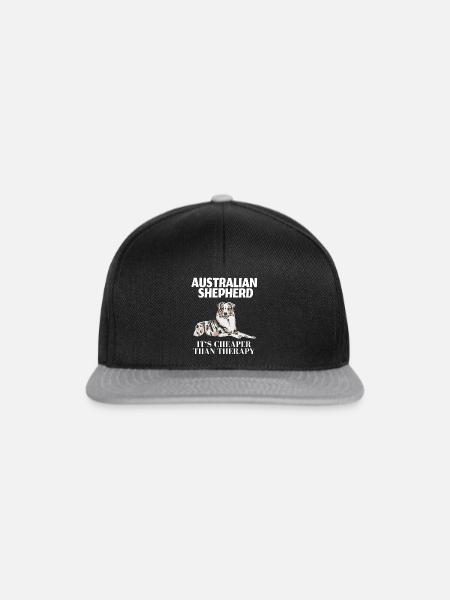 Australian Shepherd - Snapback Cap - Schwarz/Grau