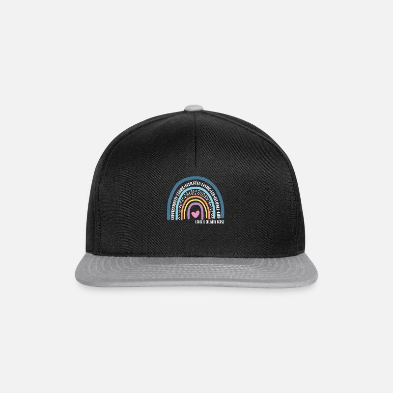 Labor & Delivery Nurse Cute - Snapback Cap - Schwarz/Grau
