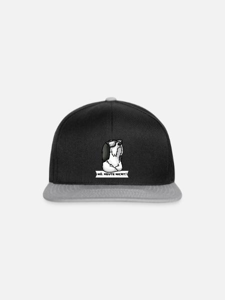 Sturer Bearded Collie Highland Collie - Snapback Cap - Schwarz/Grau