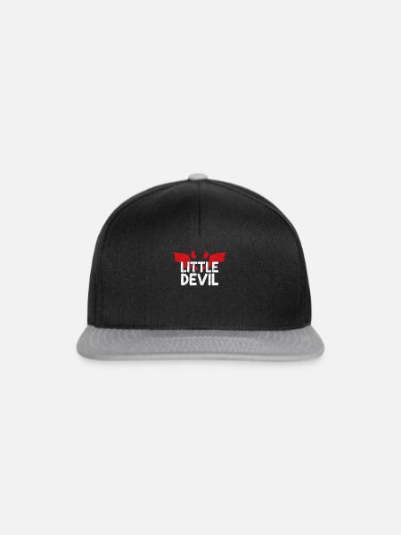 Little Devil Teufel Teufelchen Satan - Snapback Cap - Schwarz/Grau