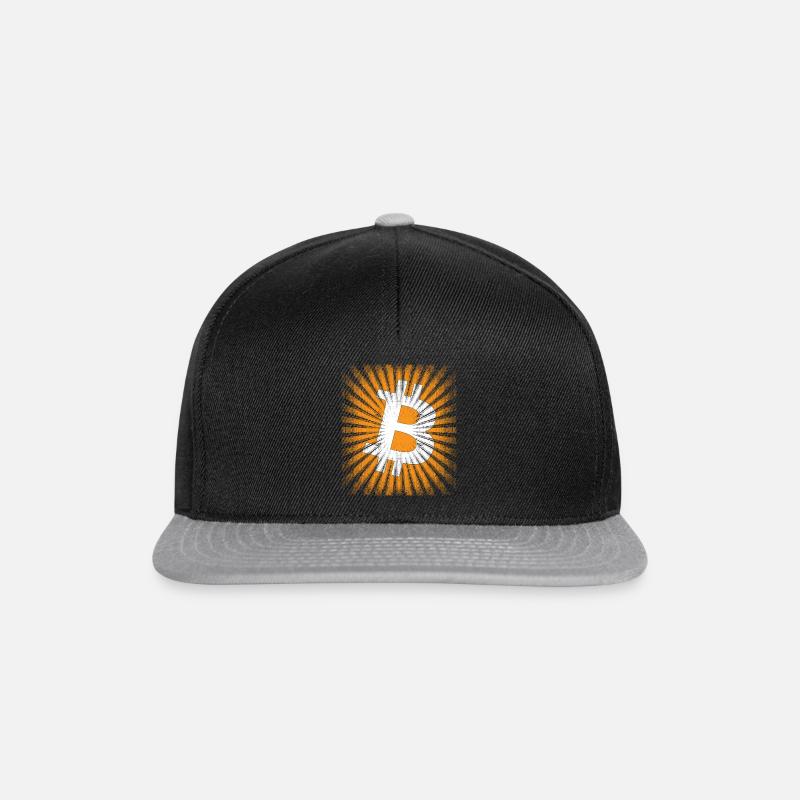 BITCOIN Crypto - Snapback Cap - Schwarz/Grau