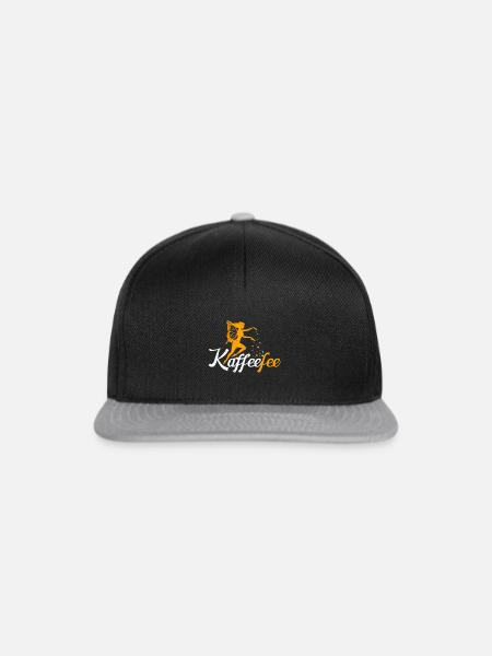 Kaffeefee Kaffee Fee Kaffee Trinker - Snapback Cap - Schwarz/Grau