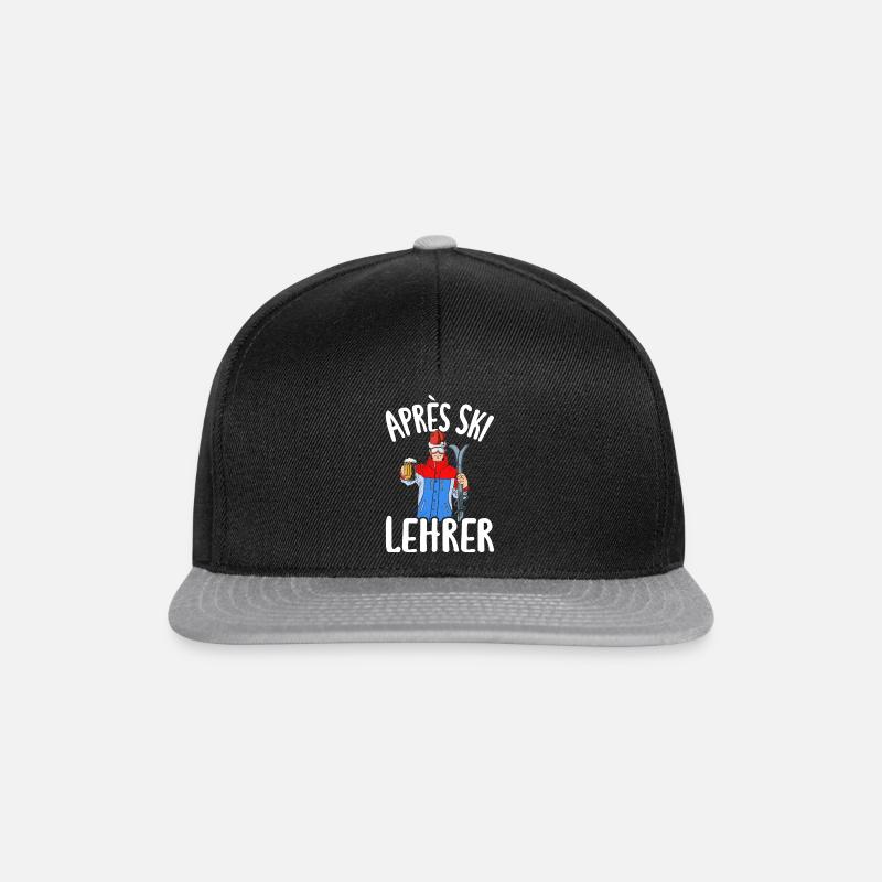Après Ski Lehrer Skifahrer Après-ski Party Skiing - Snapback Cap - Schwarz/Grau