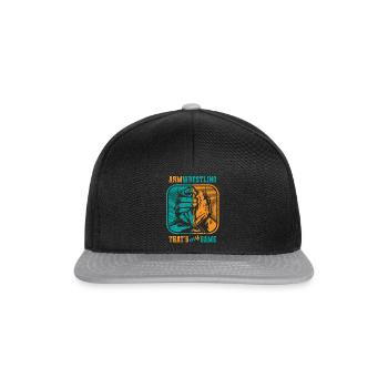 Armwrestling c’est mon jeu De Lutte d’Arts Martiaux - Casquette snapback - noir/gris - Devant