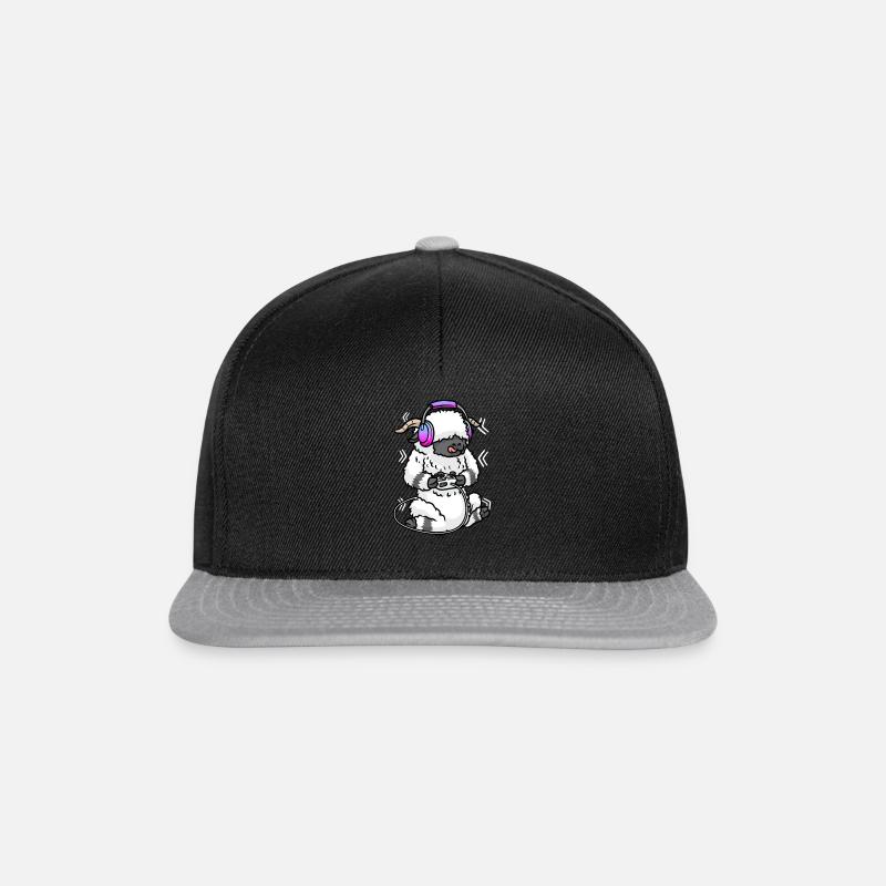 Walliser Schwarznasenschaf Videospiel Gaming Gamer - Snapback Cap - Schwarz/Grau