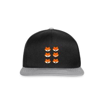 Fox - Snapback Cap - black/grey - Front