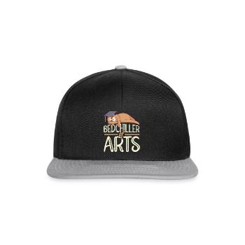 Bedchiller of Arts Bachelor's Degree Bachelor - Snapback Cap - black/grey - Front