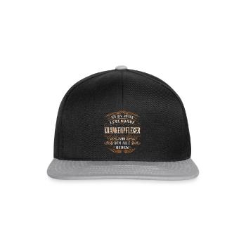 Krankenpfleger ich bin dieser legendäre - Snapback Cap - Schwarz/Grau - Vorne