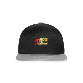 Chauffeur de taxi Cadeau Taxi Evolution - Casquette snapback - noir/gris - Devant