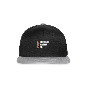 Doktortitel 2022 Doktor Promotion Dissertation - Snapback Cap - Schwarz/Grau - Vorne
