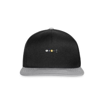 Joueurs de cartes de poker Poker Stickman Casino Poker - Casquette snapback - noir/gris - Devant