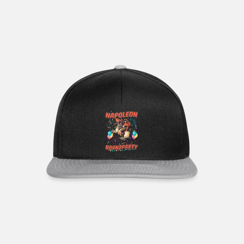 Napoleon Born2party - Snapback Cap - Schwarz/Grau
