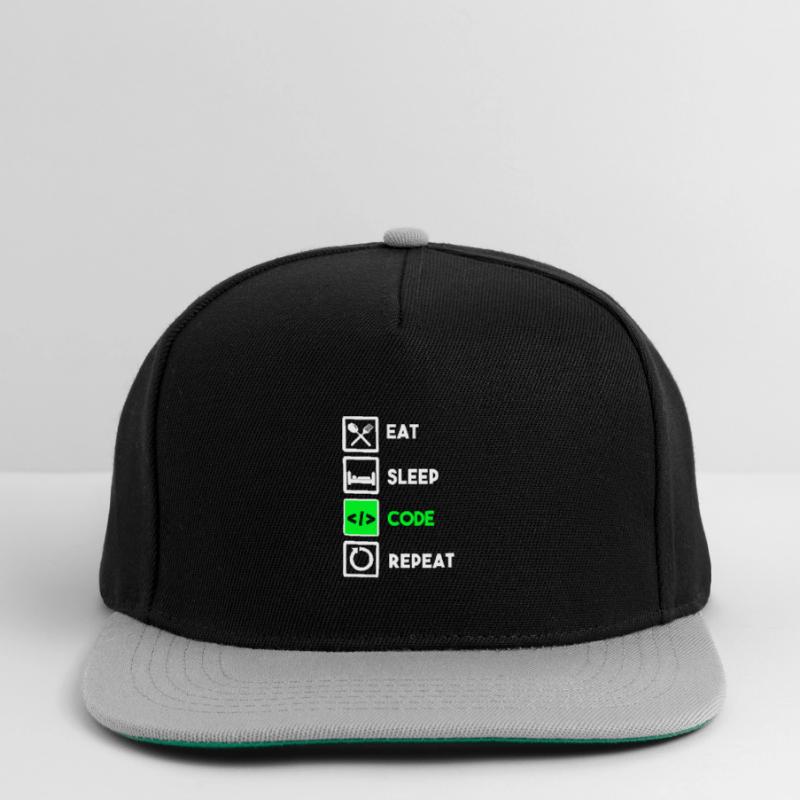 Programmeur Code Informatique Codeur Programmation Casquette snapback