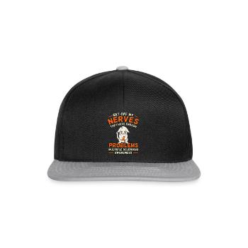Graphic on sensitization for multiple sclerosis - Snapback Cap - black/grey - Front