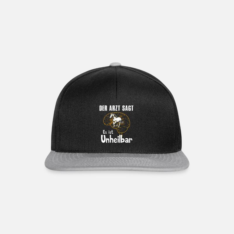 Der Arzt sagt es ist unheilbar - Snapback Cap - Schwarz/Grau