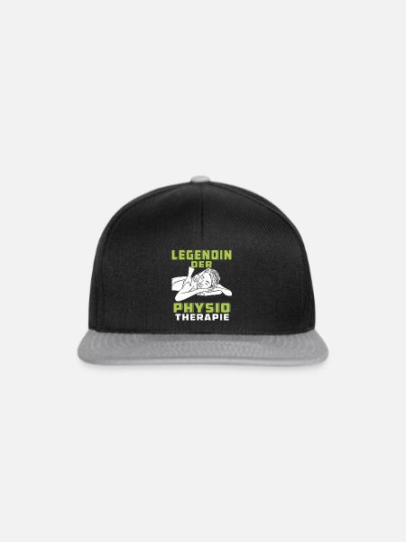 LEGENDIN DER PHYSIOTHERAPIE - Snapback Cap - Schwarz/Grau