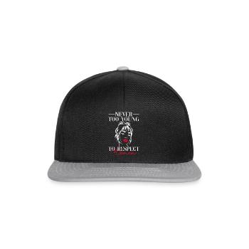 Feminismus Feministische Frauenrechte Feminist - Snapback Cap - Schwarz/Grau - Vorne
