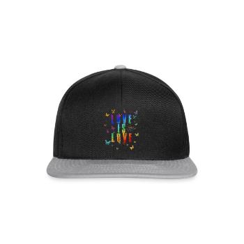 Lovi is Love LGBTQ - Snapback Cap - black/grey - Front