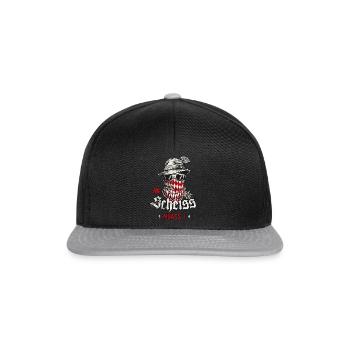 Grantler T-Shirt Trachtenshirt Herren - Snapback Cap - Schwarz/Grau - Vorne