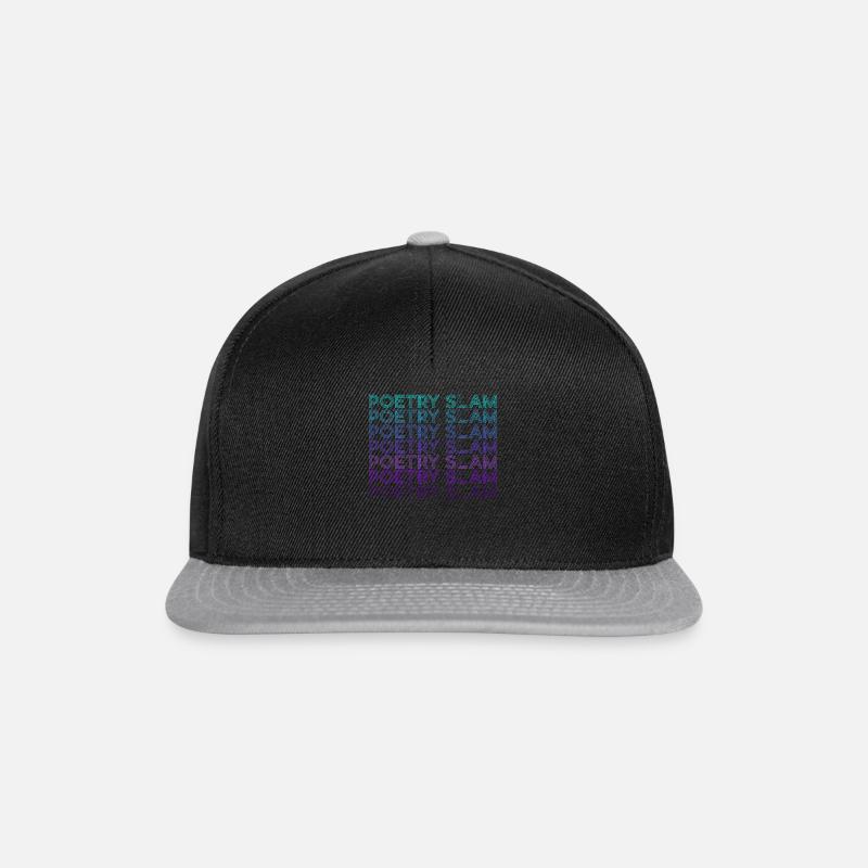 Poetry Slam Retro - Snapback Cap - Schwarz/Grau