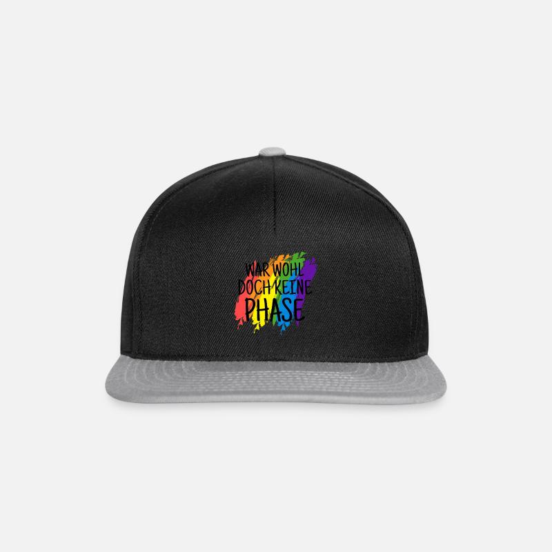 War Wohl Doch Kein Phase LGBTQ Rainbow Gay Pride - Snapback Cap - Schwarz/Grau