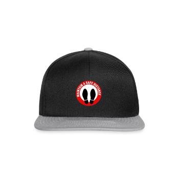 Social Distancing Maintain A Distance Introvert - Snapback Cap - black/grey - Front