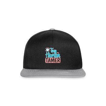 Baby Sitting Tiny Human Tamer - Snapback Cap - black/grey - Front