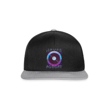Never Forget Retro 80s 90s Nostalgia - Snapback Cap - black/grey - Front