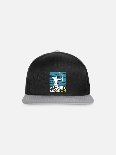 Archery Mode On Compoundbogen - Snapback Cap - Schwarz/Grau