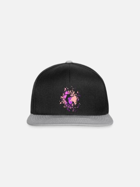 Soccer Stop The Ball Color Splash - Snapback Cap - Schwarz/Grau