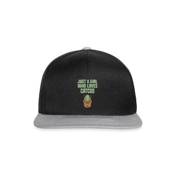Cactus-plantes-jardinage - Casquette snapback - noir/gris - Devant