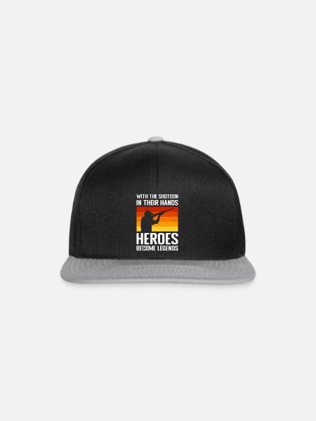 Tontaubenschießen - Snapback Cap - Schwarz/Grau