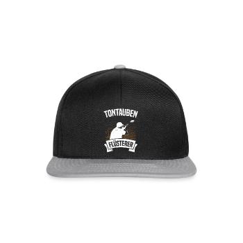 Tontauben Flüsterer - Snapback Cap - Schwarz/Grau - Vorne