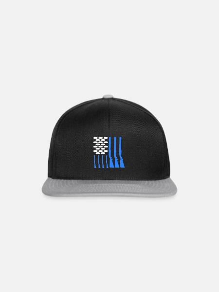 USA Tontaubenschießen - Snapback Cap - Schwarz/Grau