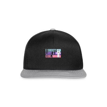 Je photographie comme une fille Women’s Sports Shooting - Casquette snapback - noir/gris - Devant