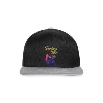 Planche de surf Surfer Wave Surf Girls Surf - Casquette snapback - noir/gris - Devant