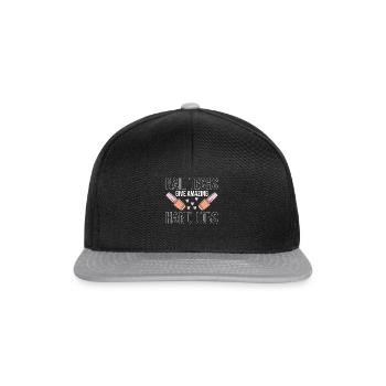 Nail Artist Shirt Gift - Snapback Cap - black/grey - Front
